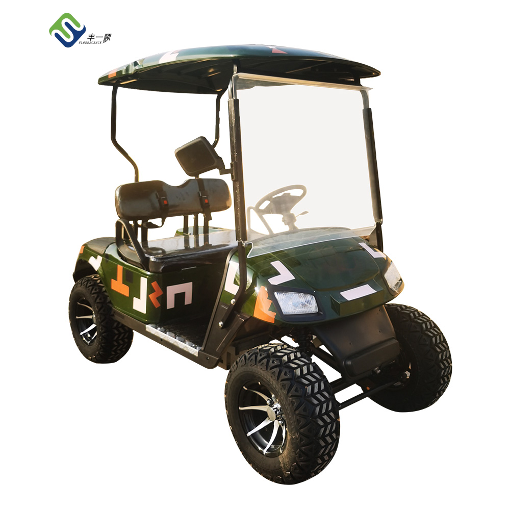 China hot sale or electric powered 2 Seater club car Golf Carts buggy with off road  tyres and lithium battery