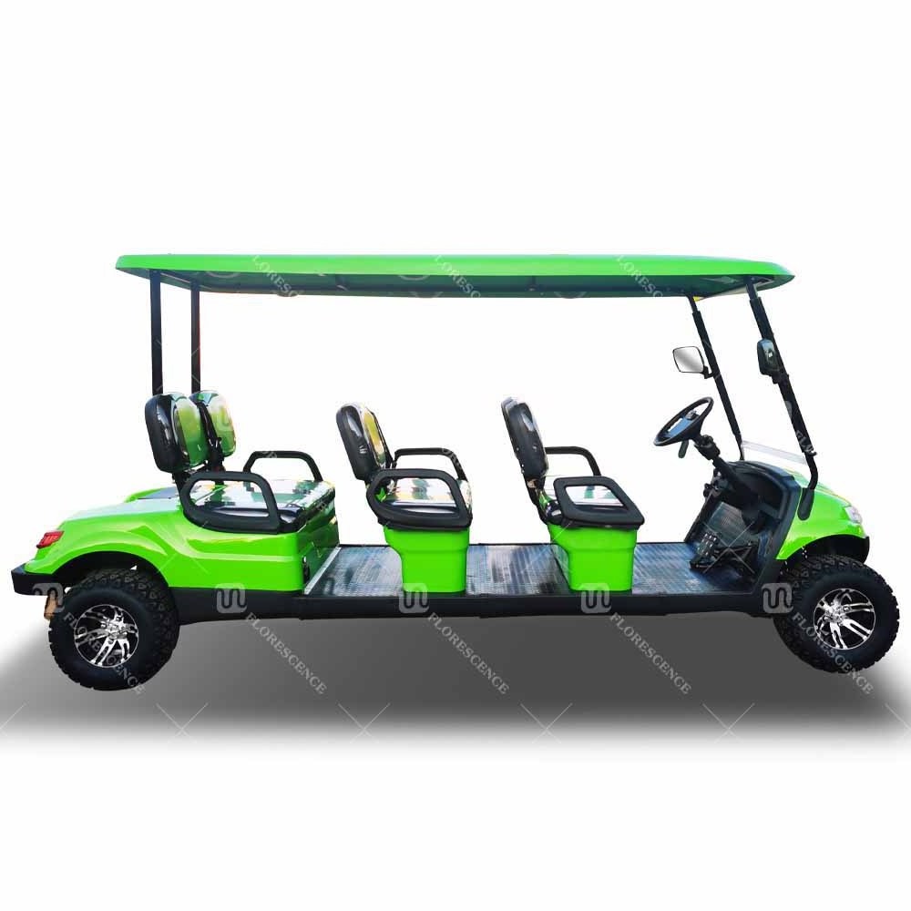 72v Golf Cart Lithium Battery Electric 6 Seater Street Legal 6 Passenger Electric Golf Cart On Sale