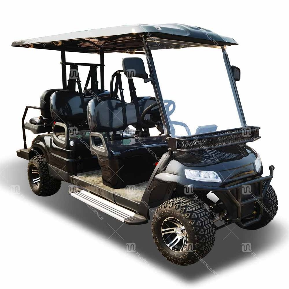 72v Golf Cart Lithium Battery Electric 6 Seater Street Legal 6 Passenger Electric Golf Cart On Sale