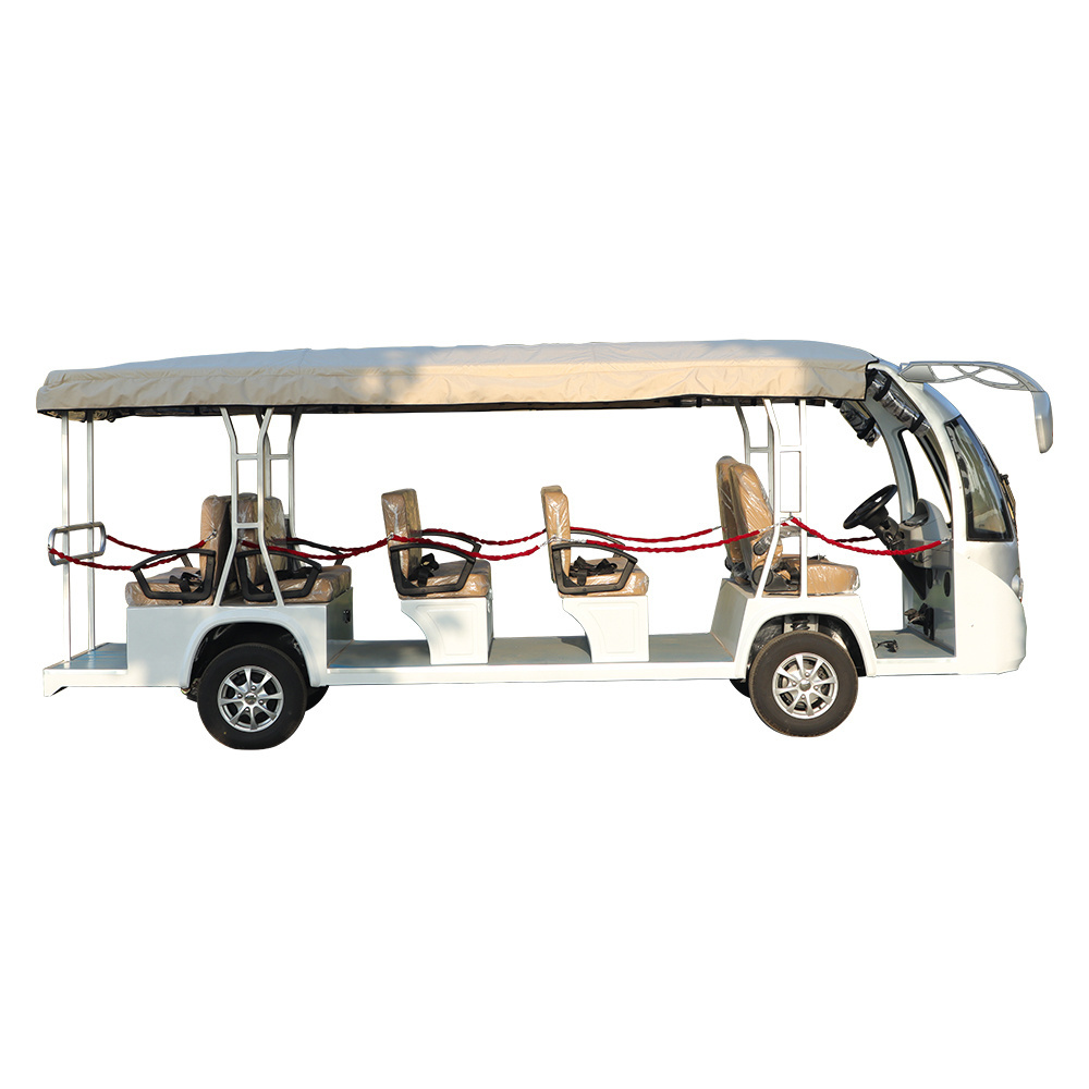 Electric Power 7.5Kw 72v Electric Sightseeing Mini Bus Can Carriage 14 Passengers Road Legal Factory Price