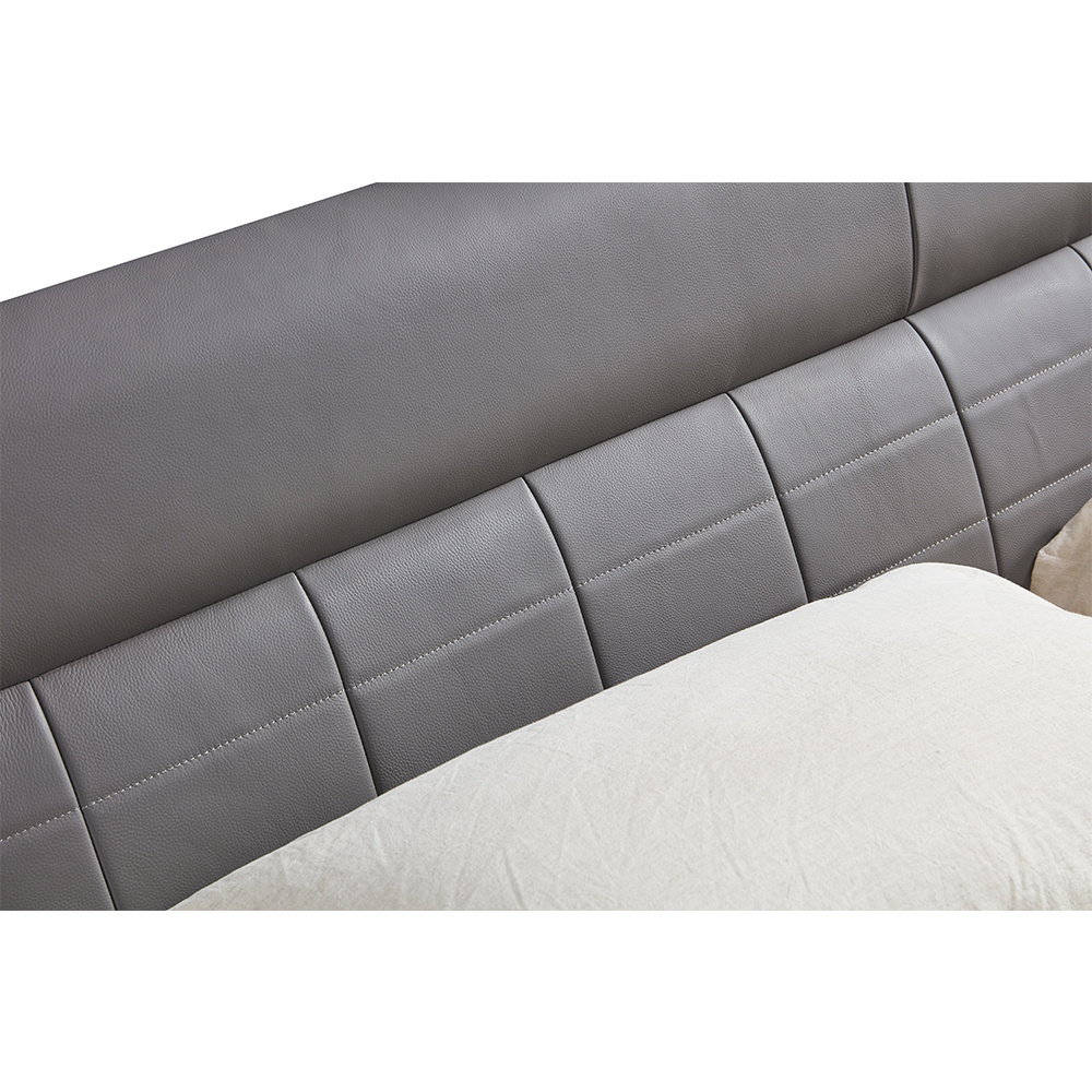 Quality Luxury Design Modern Tufty Double Genuine Leather Bed