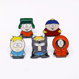 Anime Movies South Park Series Enamel Pins Collect Comic Funny Metal Cartoon Brooch Backpack Collar Lapel Badges