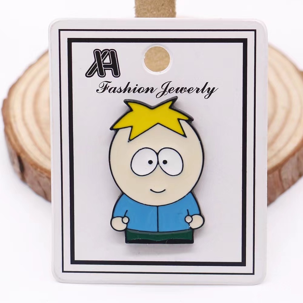 Anime Movies South Park Series Enamel Pins Collect Comic Funny Metal Cartoon Brooch Backpack Collar Lapel Badges