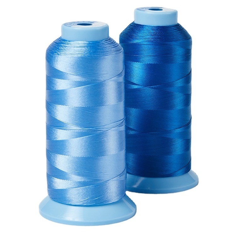 50D/2 70D/2 High tenacity dyed continuous filament sewing thread of synthetic filaments price in cone