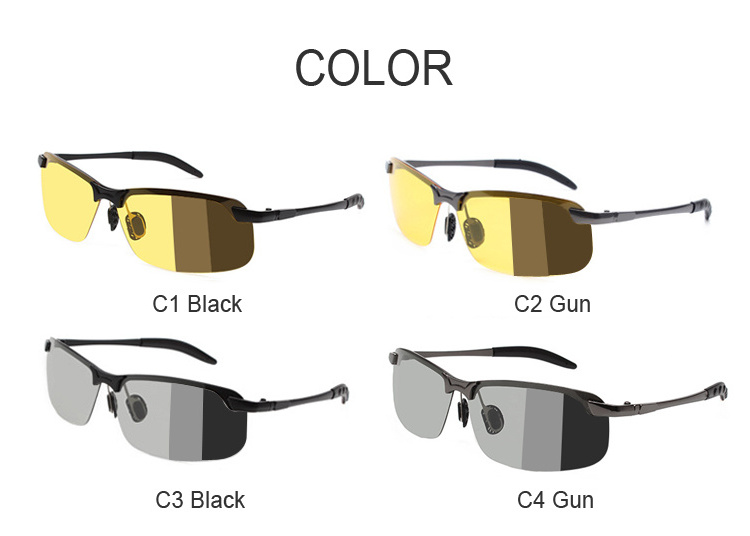 DOISYER Day and night polarized photochromic night vision glasses driving sunglasses for men