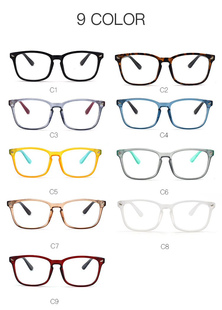 Doisyer New arrival  colorful frame computer  anti blue light  photochromic polarized square gaming wholesale  eyeglass frames