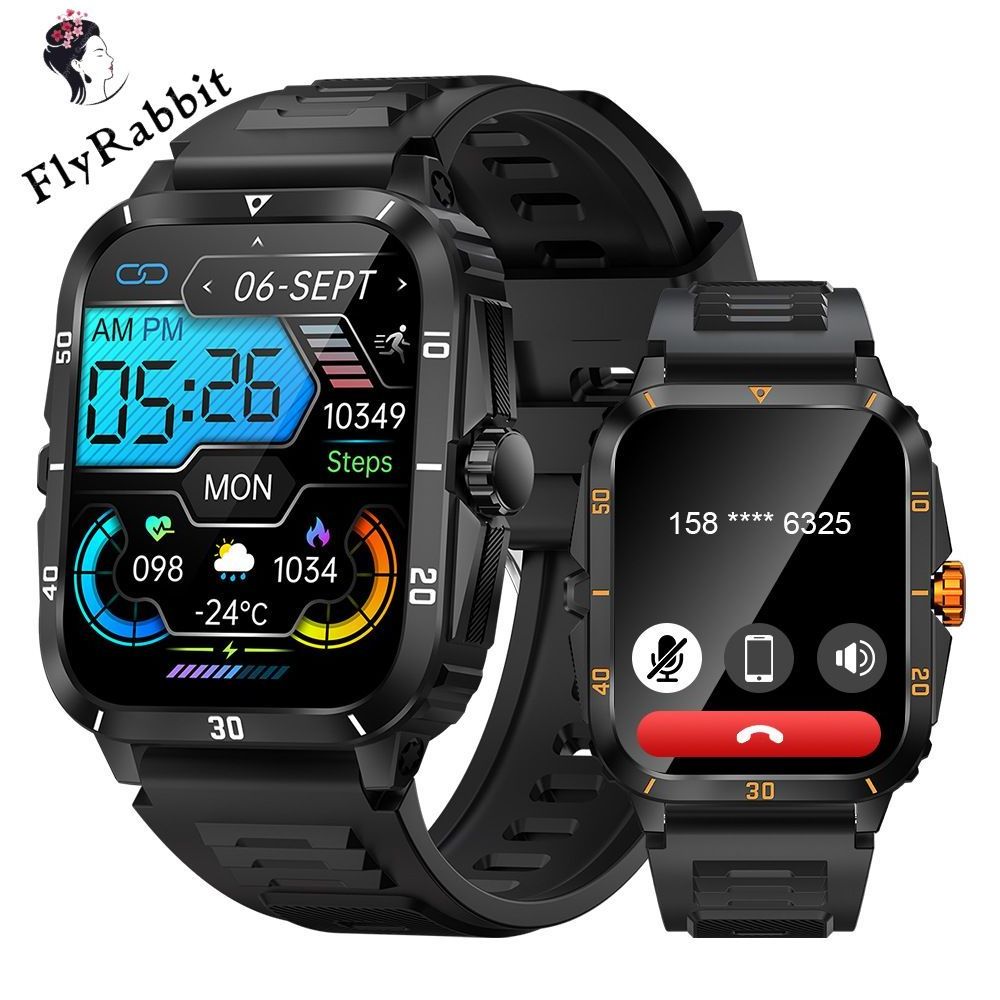 2024 Kt71 2inch Screen 430mAh Ultra-long Battery Life Digital Watches Ip68 3ATM Waterproof Smart Watch Health fitness tracker