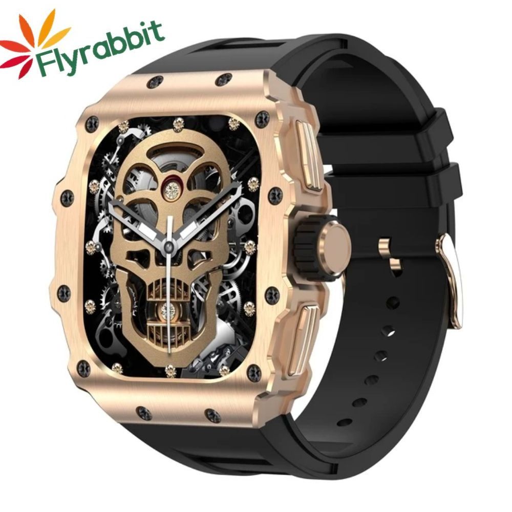 Flyrabbit AK65 Sport Smart Watch 1.96 '' AMOLED Screen health monitor rotary button fitness tracking sports watches smart reloj