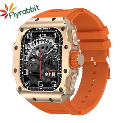 Flyrabbit AK65 Sport Smart Watch 1.96 '' AMOLED Screen health monitor rotary button fitness tracking sports watches smart reloj