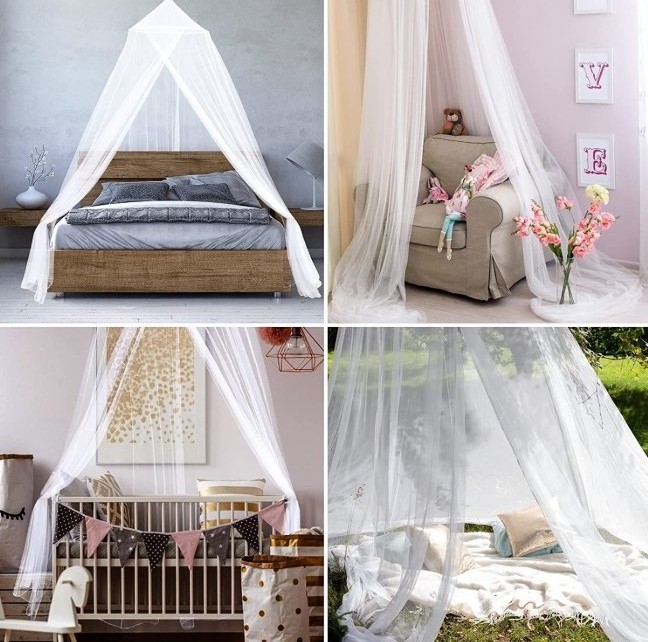 New design hanging bed mosquito net Hung Dome Mosquito Net Bed Netting Canopy Room Decoration