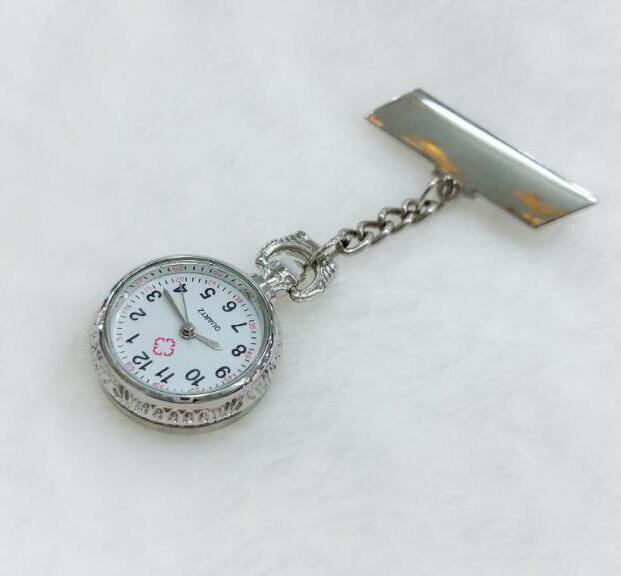 Good design metal nurse watch Nurse Fob Watch Nurse White Dial Quartz Pocket Watch