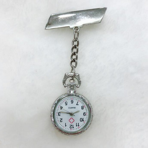 Good design metal nurse watch Nurse Fob Watch Nurse White Dial Quartz Pocket Watch