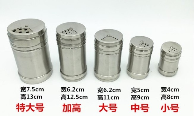 Stainless Steel Spice Shaker Empty Jar Condiment Salt Pepper Kitchen Storage / Herb Salt Pepper Spices box