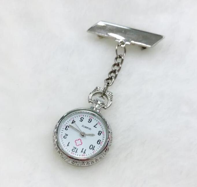 Good design metal nurse watch Nurse Fob Watch Nurse White Dial Quartz Pocket Watch