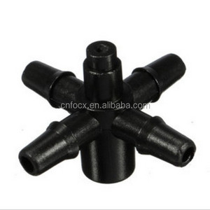 1/4 Inch 4 Way Water Segregator Garden Drip Irrigation Connectors / irrigation micro drip / 4 way drip irrigation