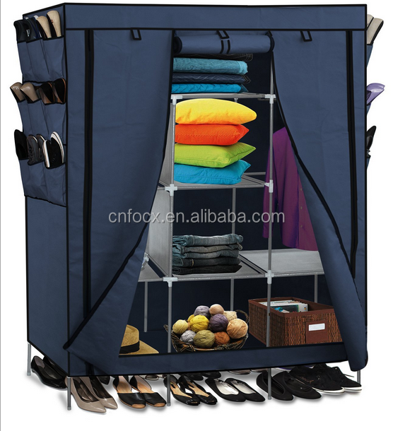 Best sale Folding Wardrobe, Zipper Lid Cover Wardrobe Cabinet for Clothes