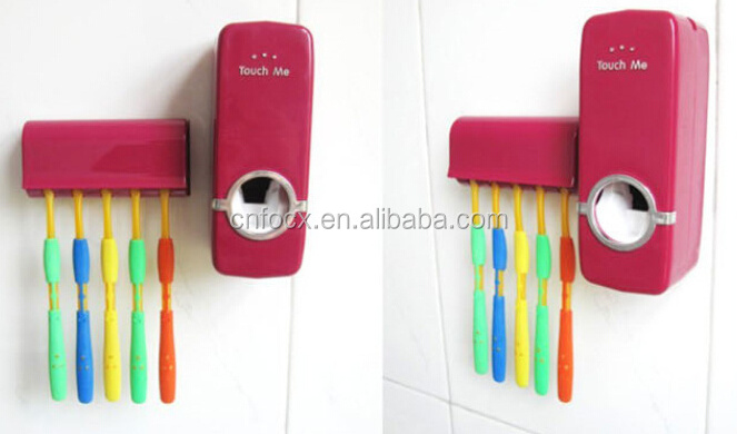 wall mount Toothpaste Dispenser Squeezer / Bathroom Brush Holder / plastic toothpaste squeezer