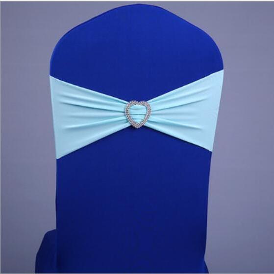 Heart shape Spandex Chair Bands  Chair Sash Stretch Dinner Banquet Chair Sash