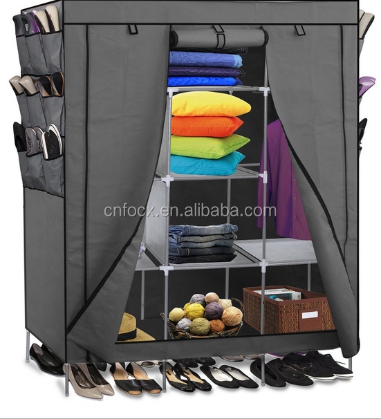 Best sale Folding Wardrobe, Zipper Lid Cover Wardrobe Cabinet for Clothes