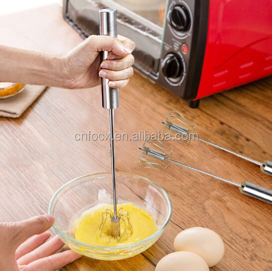 High quality stainless steel egg whisk , hand press egg whisk , hand egg beater