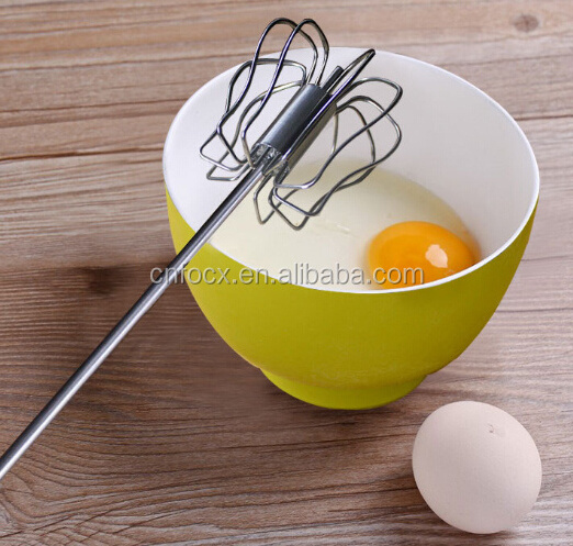 High quality stainless steel egg whisk , hand press egg whisk , hand egg beater