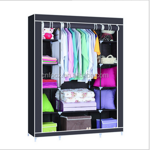 High quality multilayer portable wardrobe With store object space, folded cloth wardrobe, folding fabric wardrobe