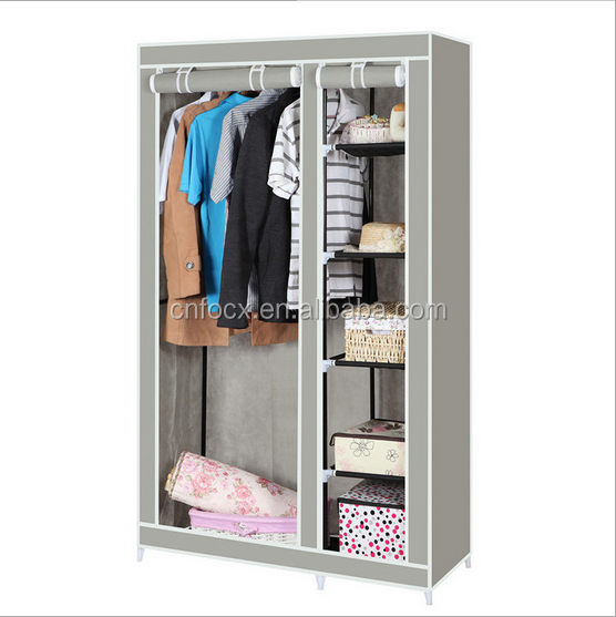 Hot sale portable wardrobe baby wardrobe portable lightweight canvas wardrobe with cheap price