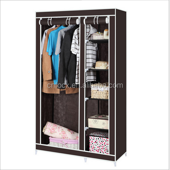 Hot sale portable wardrobe baby wardrobe portable lightweight canvas wardrobe with cheap price