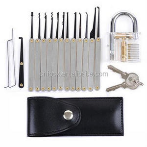 Transparent Practice Padlocks / 12pcs Unlocking Lock Pick Set Key Extractor Tool Lock Pick Tools / lock opening tool