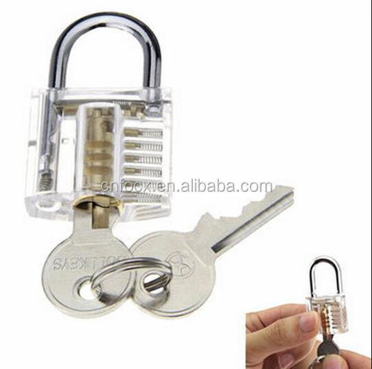 Transparent Practice Padlocks / 12pcs Unlocking Lock Pick Set Key Extractor Tool Lock Pick Tools / lock opening tool