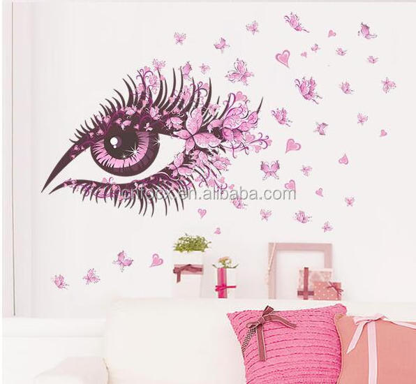 Fairy Girl Eye Wall Sticker / Wall Decal Bedroom / Wall Art sticker