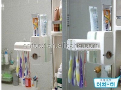 wall mount Toothpaste Dispenser Squeezer / Bathroom Brush Holder / plastic toothpaste squeezer