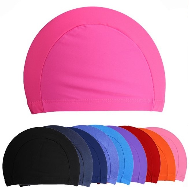 Fabric Protect Ears Long Hair Sports swimming cap  Ultrathin Bathing Caps Waterproof Protect Ear Hat for Swimming