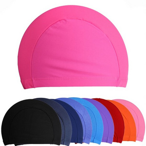 Fabric Protect Ears Long Hair Sports swimming cap  Ultrathin Bathing Caps Waterproof Protect Ear Hat for Swimming