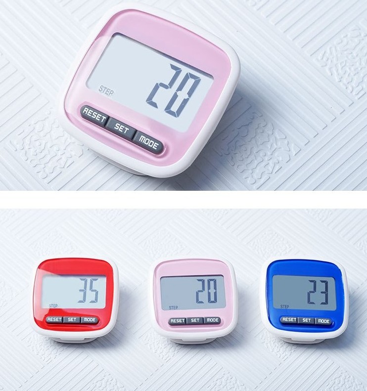 Running Fitness LCD display waist Pedometer / Step Distance Counter / step counter for waist