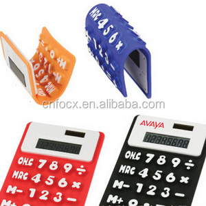 High quality flexible silicone calculator /silicone solar calculator/flexible rubber calculator