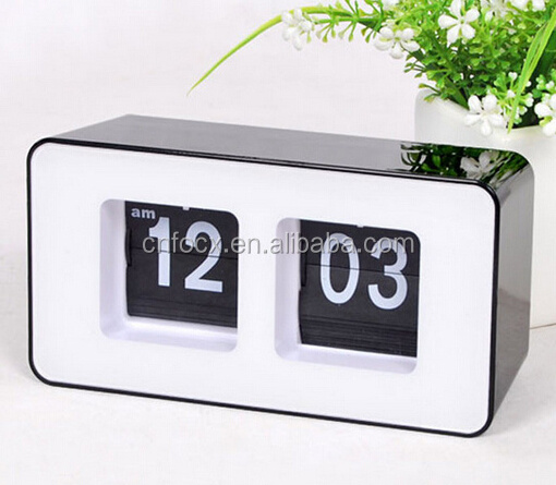 Good design auto flip clock/flip calendar clock /auto flip table clock