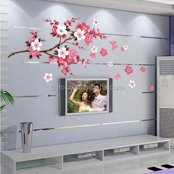 Waterproof wall Background Sticker / Bedroom Cafe wall stickers home decor / Wall Poster