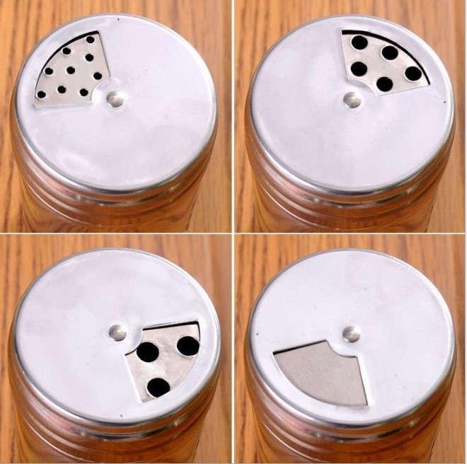 Stainless Steel Spice Shaker Empty Jar Condiment Salt Pepper Kitchen Storage / Herb Salt Pepper Spices box