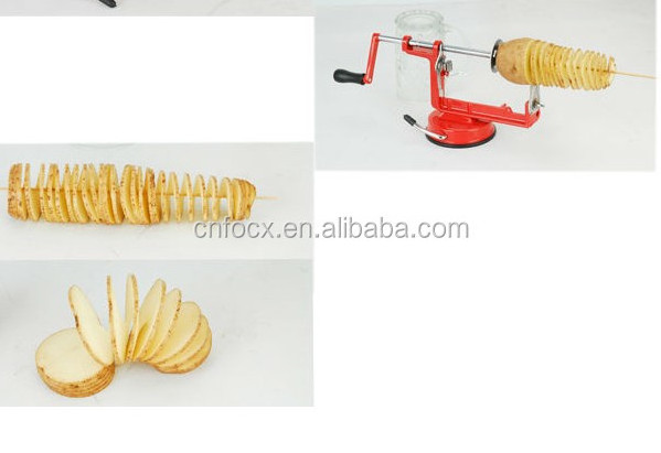 High quality potato spiral slicer/spiral potato slicer/manual potato twister