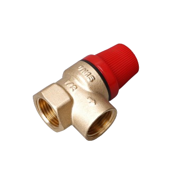 Brass valve wall-mounted boiler safety valve water heater brass drain  internal thread one-way pressure relief valve