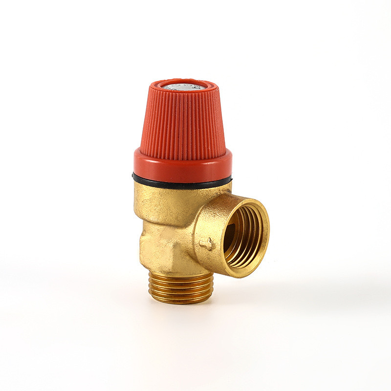 Brass wall-mounted boiler safety valve water heater brass drain valve internal and external thread two-way safety valve