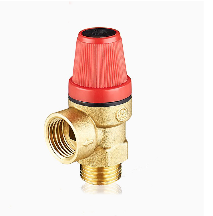 Brass wall-mounted boiler safety valve water heater brass drain valve internal and external thread two-way safety valve