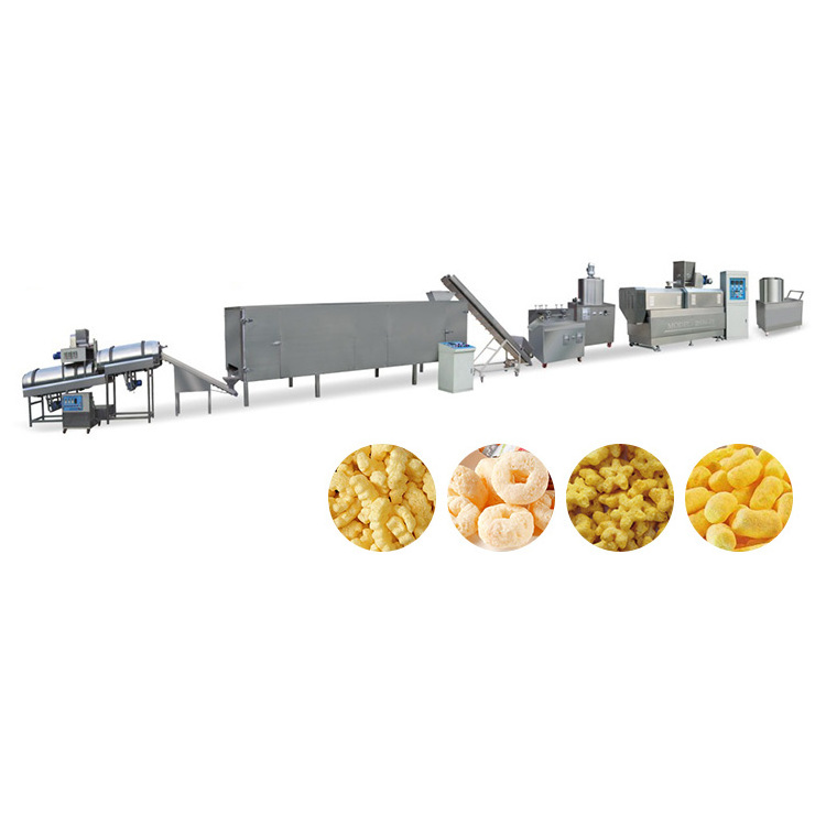 industrial slanty crunchy cheese ball snack food corn curls snacks machine extruded snack stick extruder machine corn