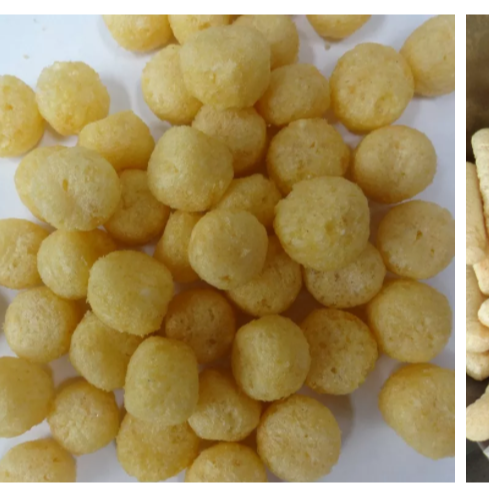 Cheese ball stick ring corn puff making machines twin screw extruder manufacturer