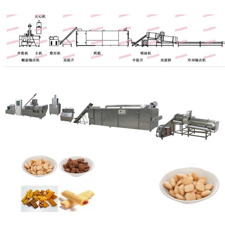 cereal bars extruder puffy circular rice puff mini puffed corn rice snacks making machine corn snack extruder puff machine