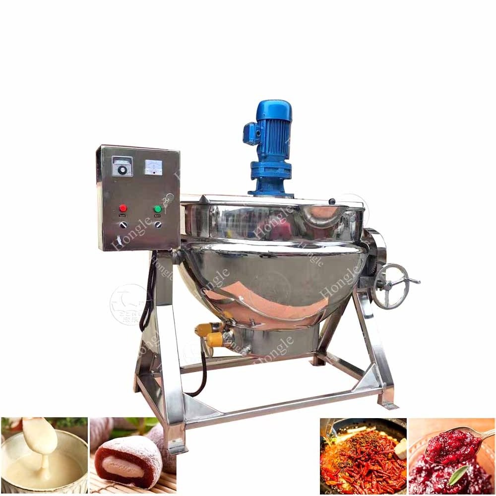 500L Gas Heating Jacketed Kettle With Agitator Sugar Mixer food & beverage machinery