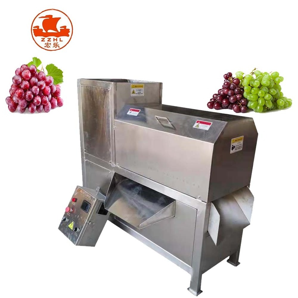 electric grape crusher with stem separator grape destemmer grape stem removing machine price