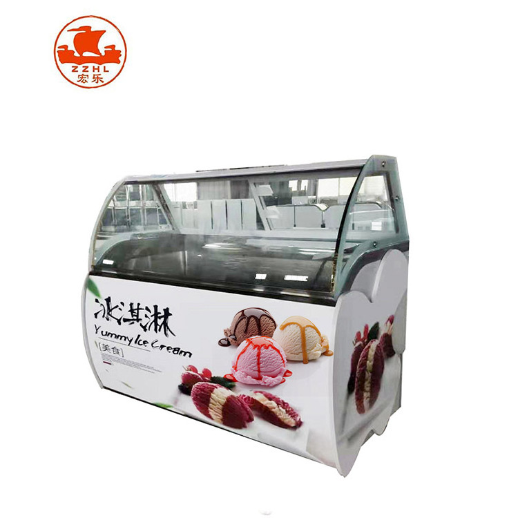 Multifunctional Display Freezer For Supermarket Cake Showcase Mini Refrigerator Showcase With Low Price