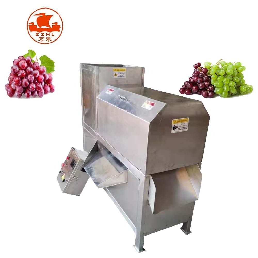 electric grape crusher with stem separator grape destemmer grape stem removing machine price